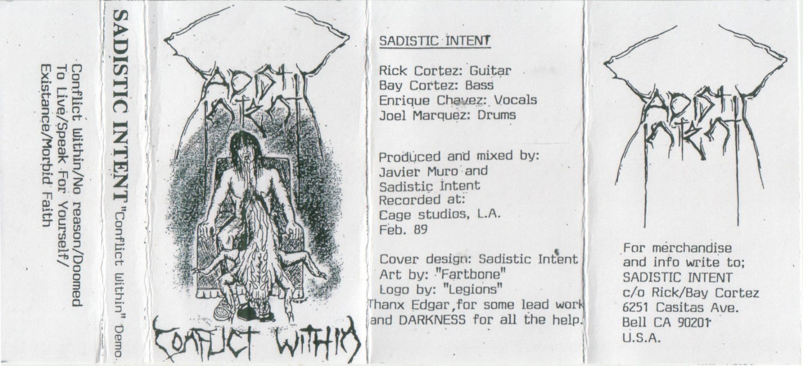 Sadistic Intent - Conflict Within