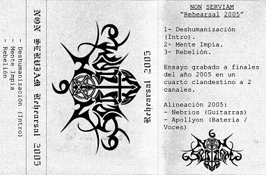 Non Serviam - Rehearsal 2005