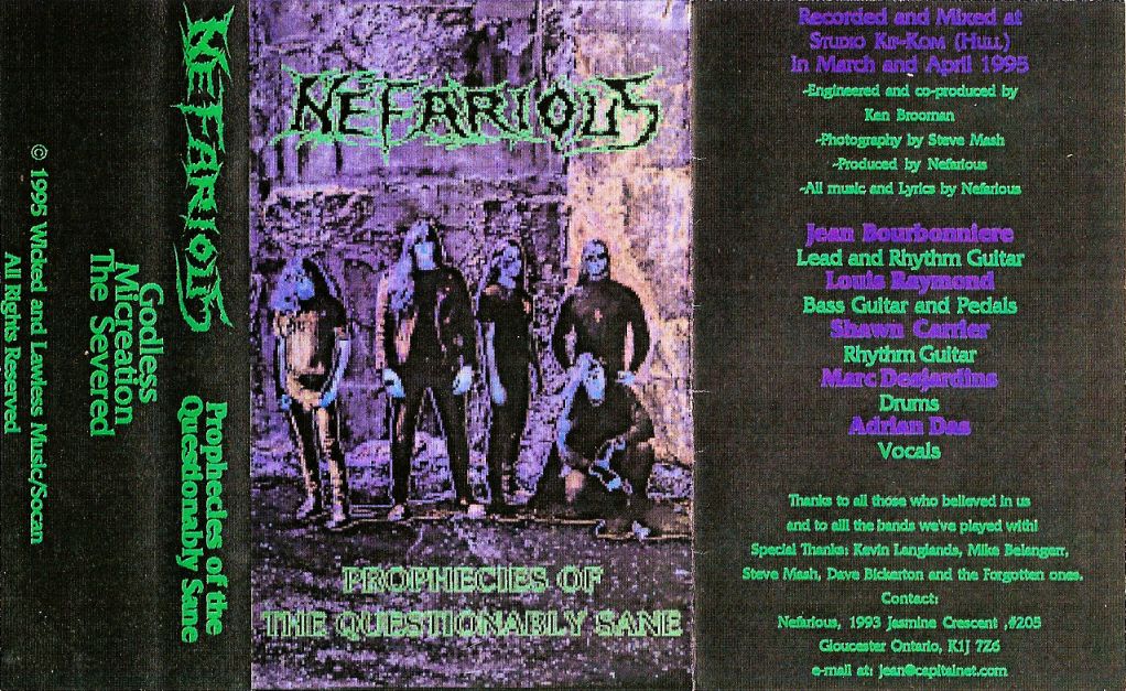 Nefarious - Prophecies Of The Questionably Sane