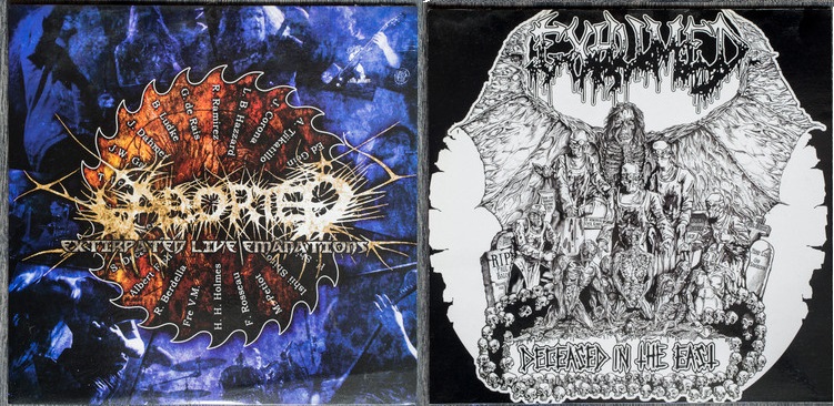 Exhumed / Aborted - Deceased in the East / Extirpated Live Emanations