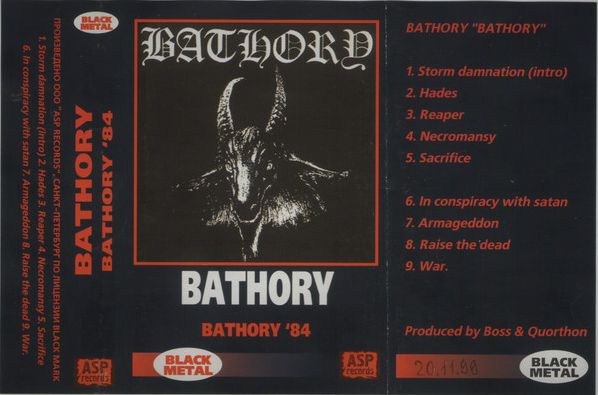 Bathory - Bathory - Encyclopaedia Metallum: The Metal Archives