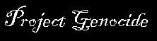 Project Genocide - Logo
