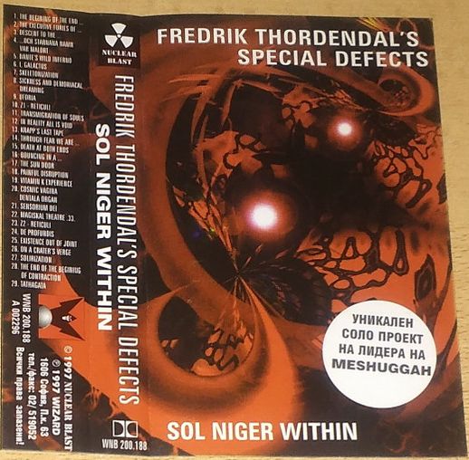 洋楽 FREDRIK THORDENDAL'S SPECIAL DEFECTS Fredrik Thordendal's Special Defects - Sol Niger Within