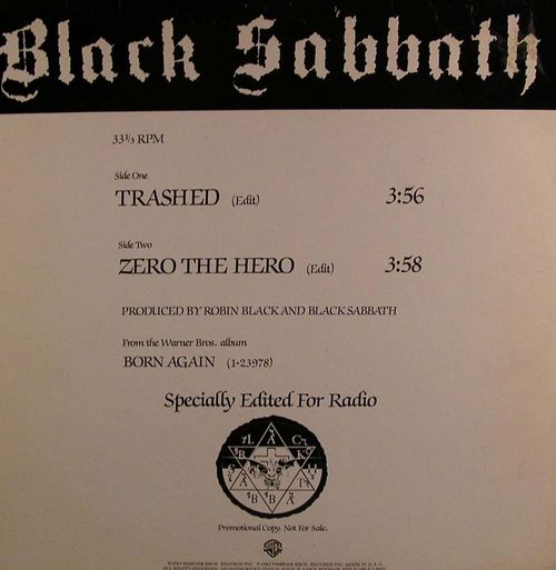 Black Sabbath - Trashed