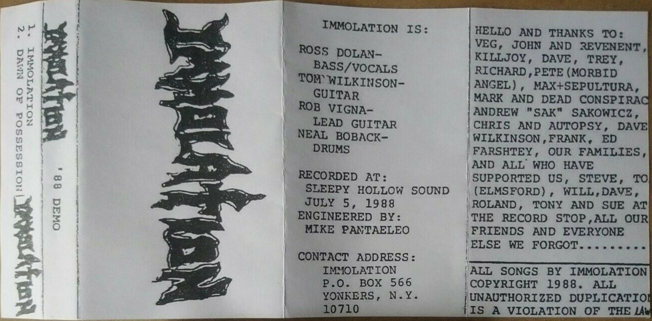 Immolation - '88 Demo