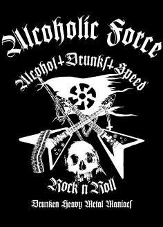 Обложка: Alcoholic Force — Drunken Heavy Metal Maniacs