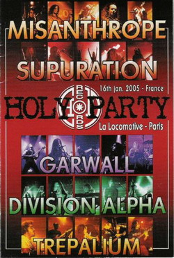 Misanthrope / Supuration / Garwall / Trepalium - The Holy Party