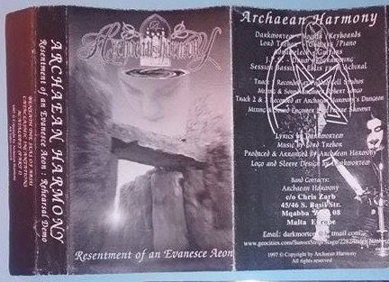 Обложка: Archaean Harmony — Resentment of an Evanesce Aeon