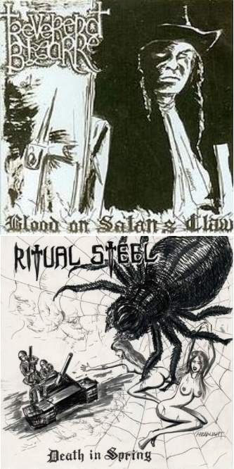 Reverend Bizarre / Ritual Steel - Blood on Satan's Claw / Death in Spring