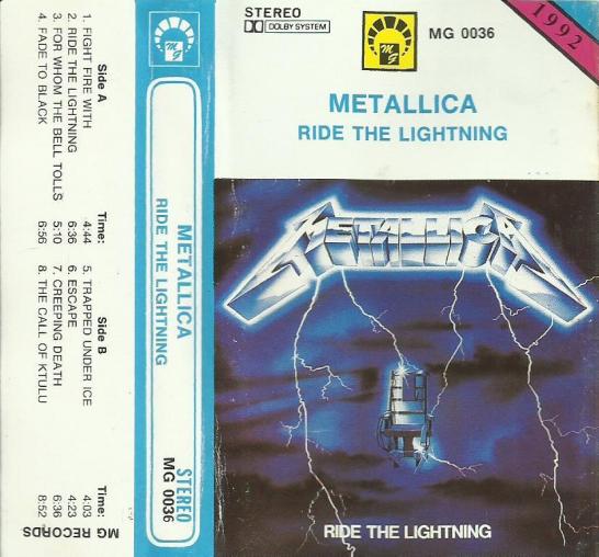 Sweet heat lightning перевод песни. Ride the Lightning. Metallica Ride the Lightning обложка альбома. Metallica Ride the Lightning LP. Audio Max 107 кассеты.