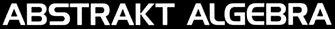 Abstrakt Algebra - Logo