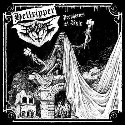 Fetid Zombie / Hellripper - Prophecies of Ruin