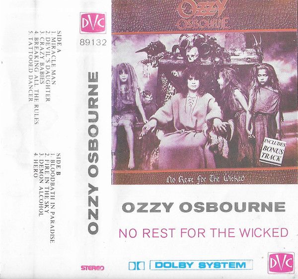canzoni di ozzy osbourne no rest for the wicked