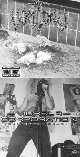 Vomitory / Murder Corporation - Procreate Insanity / Warning! Vomitory Goes Pugh!