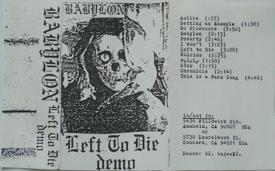 Babylon Left to Die Encyclopaedia Metallum The Metal Archives