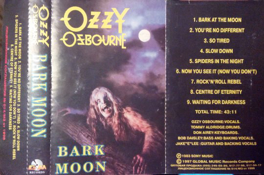 ozzy osbourne bark at the moon lyrics