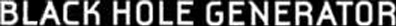 Black Hole Generator - Logo