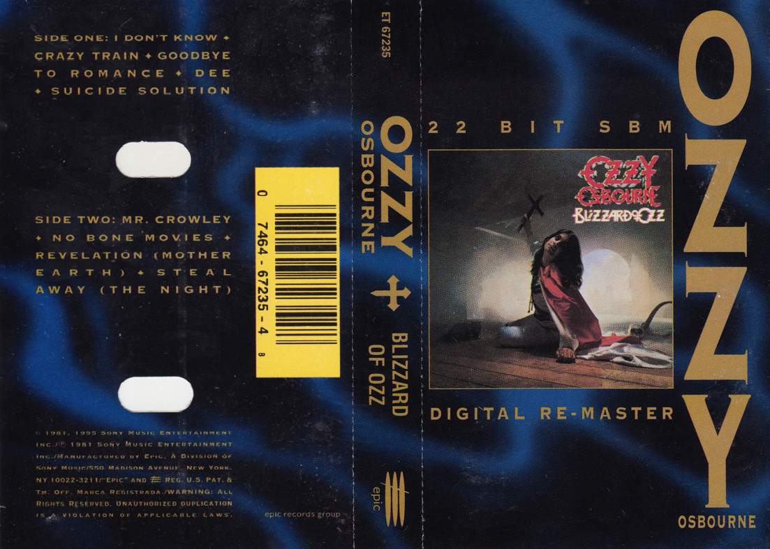 sange fra ozzy osbourne blizzard of ozz