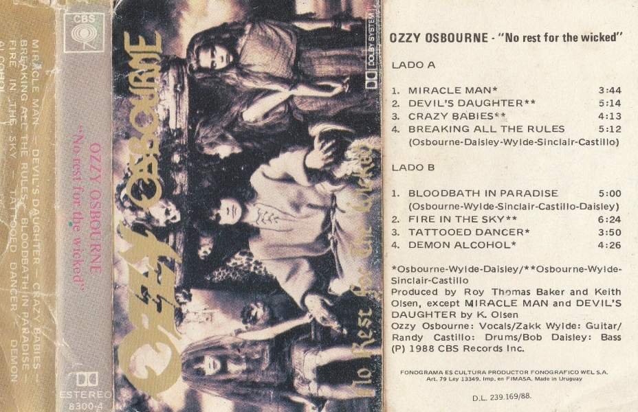 Ozzy Osbourne - No Rest for the Wicked - Encyclopaedia Metallum: The
