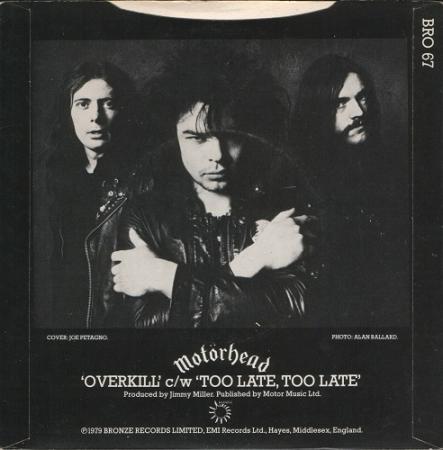 Motörhead - Overkill / Too Late, Too Late - Encyclopaedia